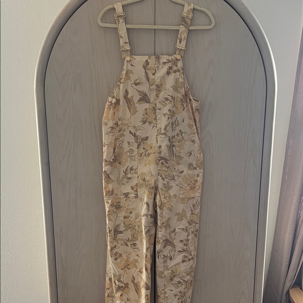 Zara Floral Print Overalls